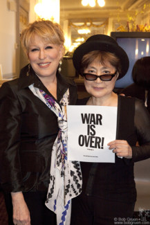 Yoko Ono and Bette Midler, Brooklyn - 2010