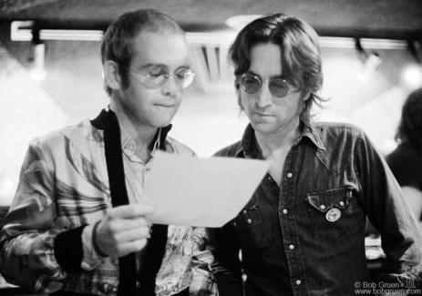 John Lennon and Elton John, NYC - 1974