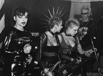 (L-R) Nina Hagen, Snap-Her and Supla on stage at Don Hill's, NYC ...