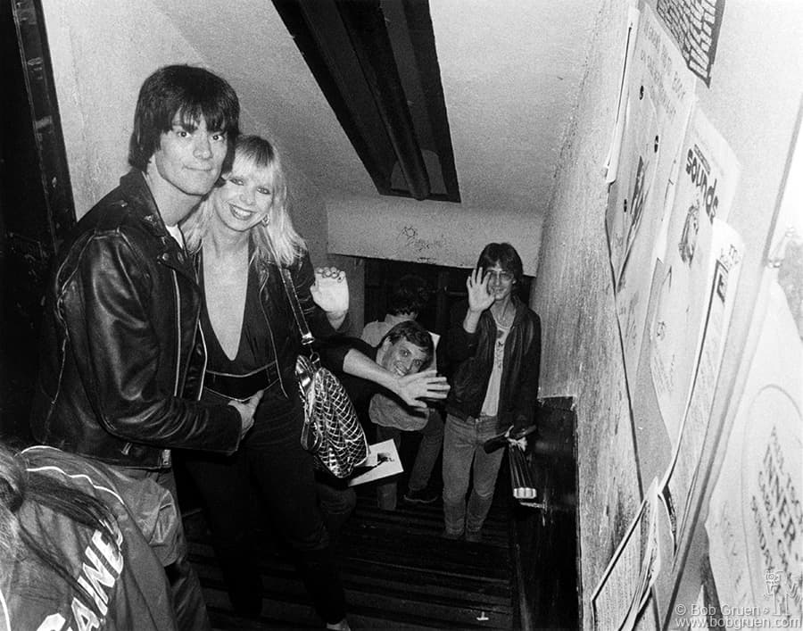 (L-R) Dee Dee Ramone of the Ramones, Vera Ramone, Richard Robinson and ...