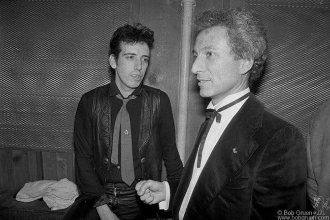 Mick Jones and Ron Delsener, NYC - 1979