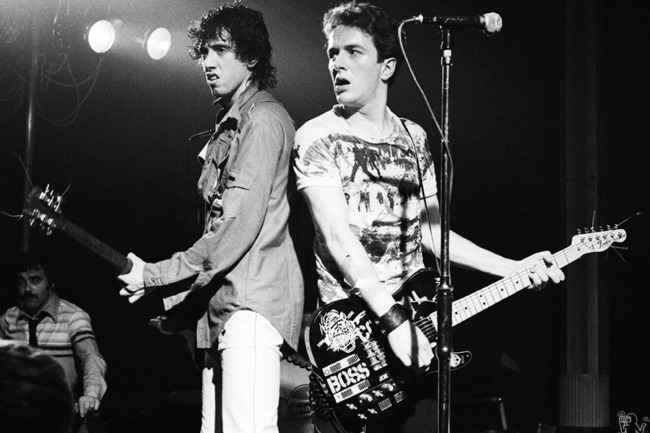 Mick Jones and Joe Strummer, Edinburgh - 1977