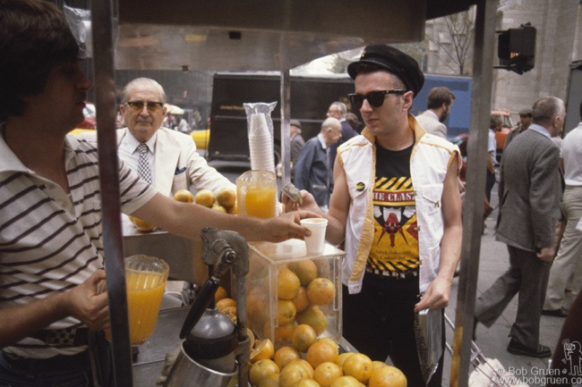 Joe Strummer, NYC - 1982