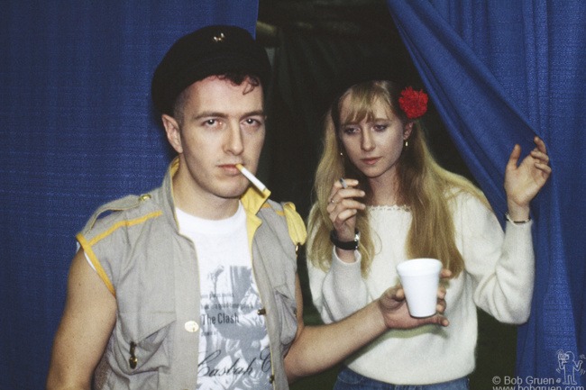 Joe Strummer and Gaby Salter, NYC - 1982