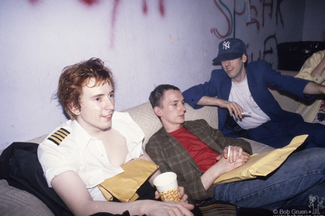 John Lydon, Kevin Levene and Mick Jones, NYC - 1981