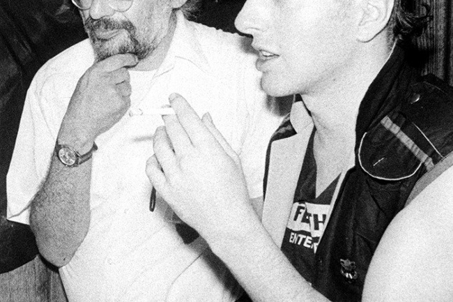 Allen Ginsberg and Joe Strummer, NYC - 1982