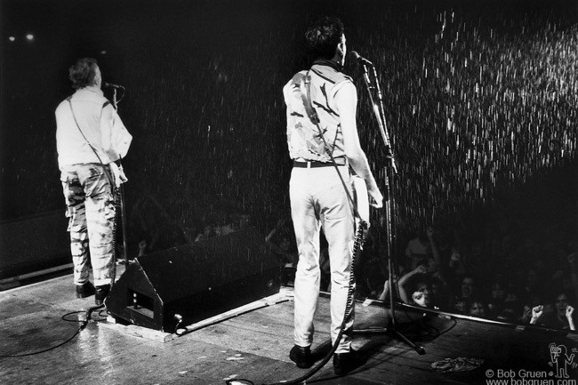 Joe Strummer and Mick Jones, NYC - 1982