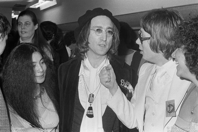 Yoko Ono, John Lennon and Chris Charlesworth, NYC - 1975