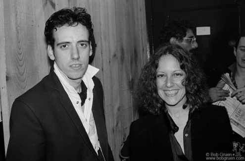 Mick Jones and Lisa Robinson, NYC - 1980