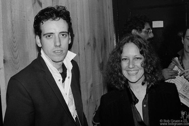 Mick Jones and Lisa Robinson, NYC - 1980