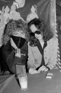 Robert Plant and Lisa Robinson, NYC - 1976