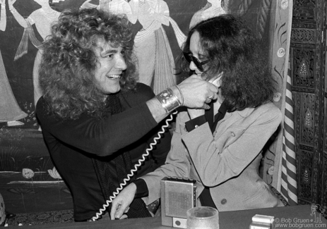 Robert Plant and Lisa Robinson, NYC - 1976