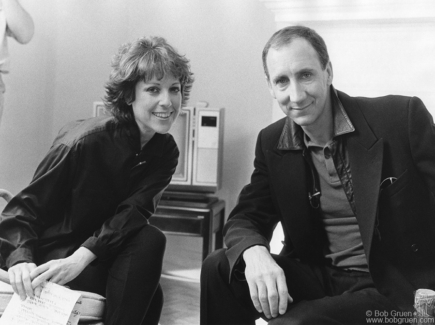 Lisa Robinson and Pete Townshend, NYC - 1985