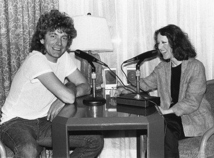 Robert Plant and Lisa Robinson, NYC - 1982