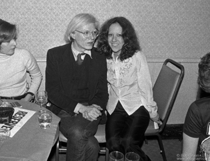 Andy Warhol and Lisa Robinson, NYC - 1976