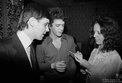 Richard Robinson, Lou Reed and Lisa Robinson, NYC - 1976