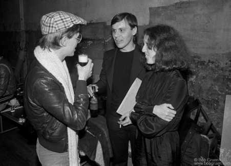 David Bowie, Richard Robinson and Lisa Robinson, NYC - 1977