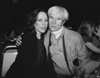 Lisa Robinson and Andy Warhol, NYC - 1983