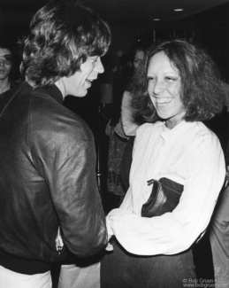 Mick Jagger and Lisa Robinson, NYC - 1977