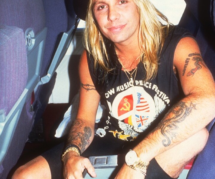 Vince Neil, Moscow, Russia. August 1989. Image #: MoscowMusicPeaceFestival889_1989_15 © Bob Gruen