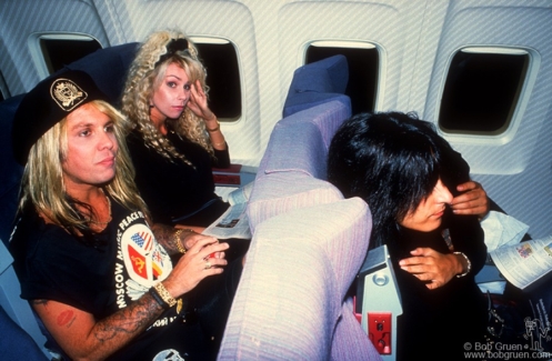 Vince Neil, Sharise Ruddell and Nikki Sixx, Moscow - 1989