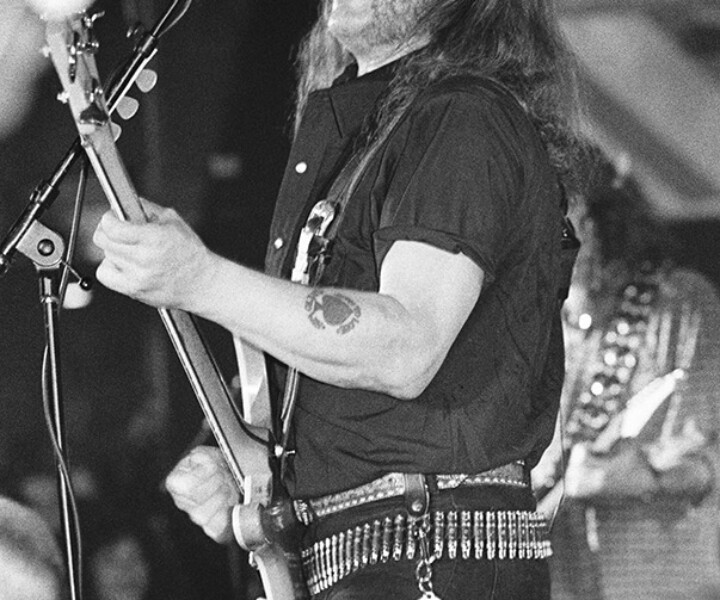 Lemmy Kilmister, NYC. May 1994. Image #: Motorhead594_1-32_1994 © Bob Gruen