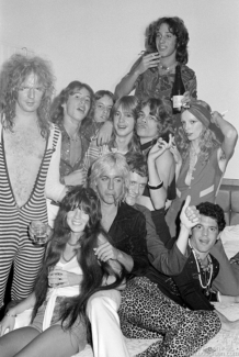 Arthur Kane, David Johansen, Shawn Cassidy, Robby Scharf, John &quot;Bugs&quot; McKenna, Bobby Grahm, Coral Shields, Iggy Pop and Kim Fowley, CA - 1973