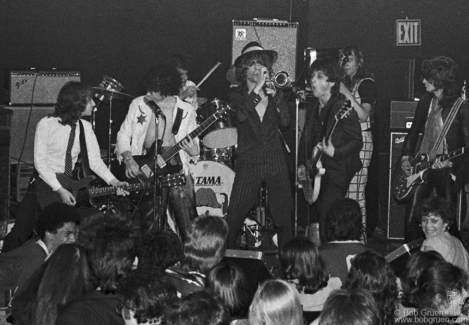 Jeffrey Salen, Syl Sylvain, Tony Machine, David Johansen, Johnny Thunders, Peter Jordan and Joe Perry, NYC - 1975