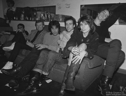 Martin Chambers, Frankie LaRocka, Mick Jones, Chrissie Hynde and David Johansen, Manchester - 1978