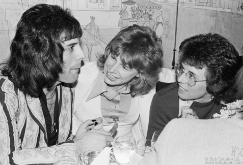 Freddie Mercury, Cid Bullens and Billie Jean King, NYC - 1976