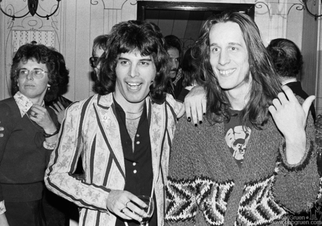 Billie Jean King, Freddie Mercury and Todd Rundgren, NYC - 1976