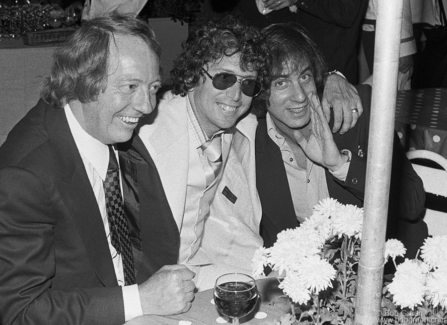 Robert Stigwood, Jerry Greenberg and Danny Fields, NYC - 1975