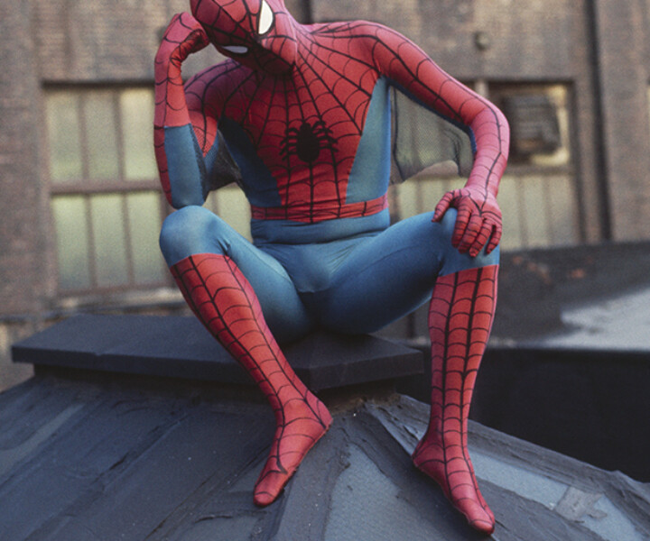 Spider-Man, NYC. December 7, 1972. Image #: BU62_1972_1 © Bob Gruen