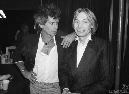 Keith Richards and Charlie Watts, NYC - 1986