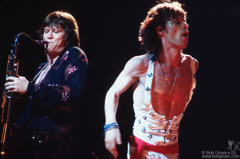 Mick Jagger and Bobby Keys, NYC - 1972