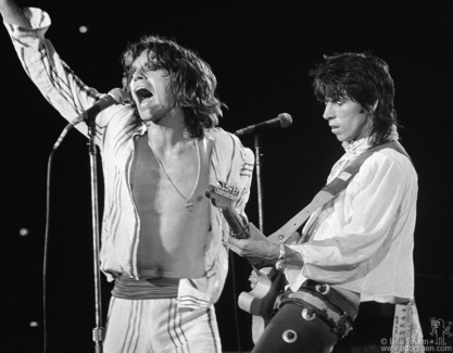 Mick Jagger and Keith Richards, LA - 1975