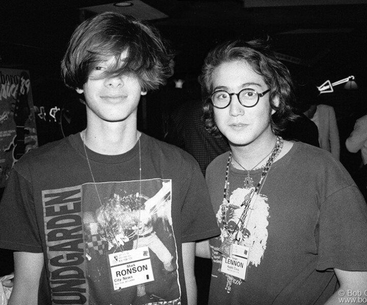 Mark Ronson and Sean Lennon, NYC. July 1991. Image #: NMS791_20-18a_1991_FX © Bob Gruen