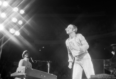 Elton John and Stevie Wonder, MA - 1973