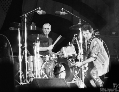 Charlie Watts and Keith Richards, NYC - 1989