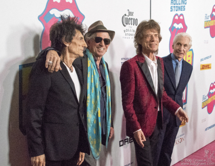 Ron Wood, Keith Richards, Mick Jagger and Charlie Watts, NYC - 2016