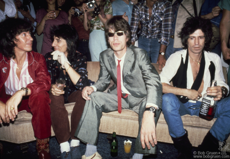 Bill Wyman, Ron Wood, Mick Jagger and Keith Richards, NYC - 1980