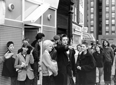 Johnny Rotten and fans, London - 1977