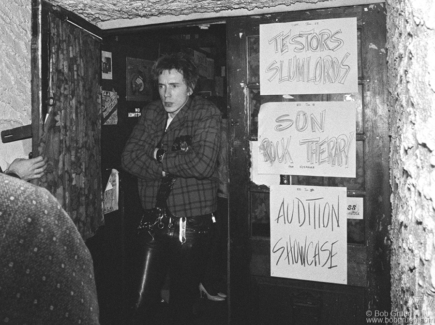 Johnny Rotten, NYC - 1978