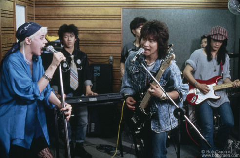 Yutaka Tadokoro, Carrie Hamilton and band, Tokyo - 1987