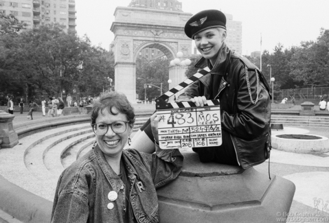 Carrie Hamilton and Fran Rubel Kuzui, NYC - 1987