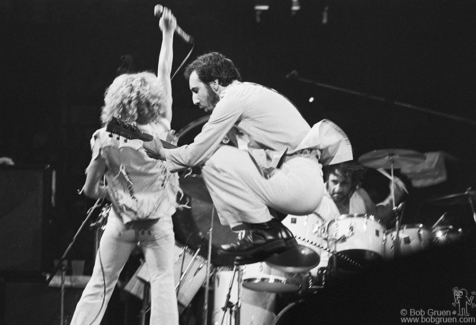 Roger Daltrey, Pete Townshend and Keith Moon, NYC - 1976