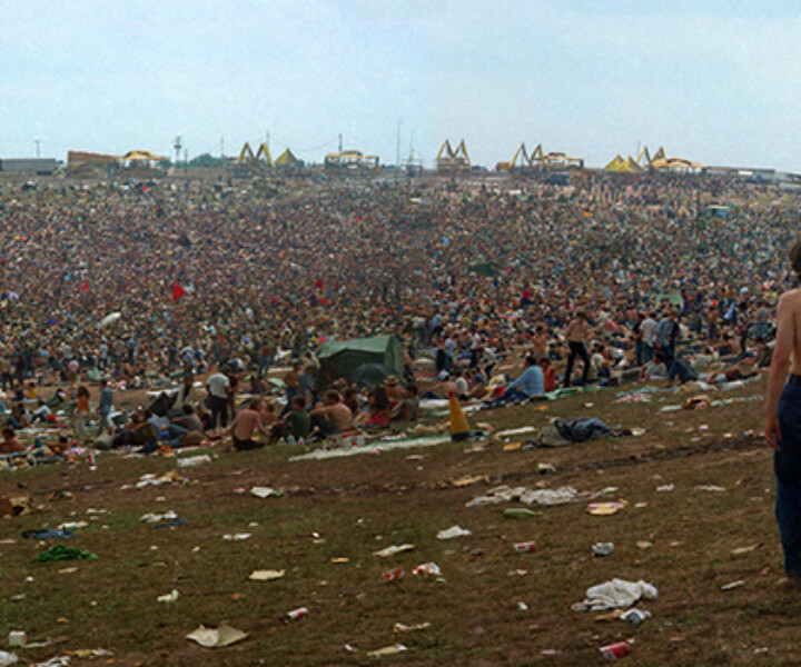 Woodstock Festival, Bethel, NY. August 15, 16, 17 or 18, 1969. Image #: Woodstock869_1-31-32_1969 © Bob Gruen