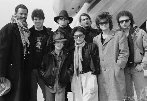 Steve Scales, Mark Rivera, Sean Lennon, Jimmy Ripp, Yoko Ono, Philip Ashley, Leigh Fox and Benny Gramm, Yugoslavia - 1986